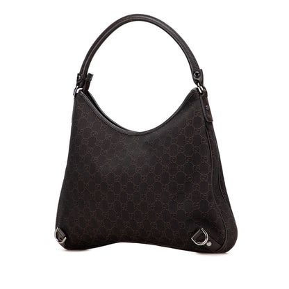 Gucci GG Denim Abbey D Ring Shoulder Bag