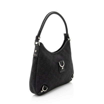 Gucci GG Denim Abbey Small Hobo