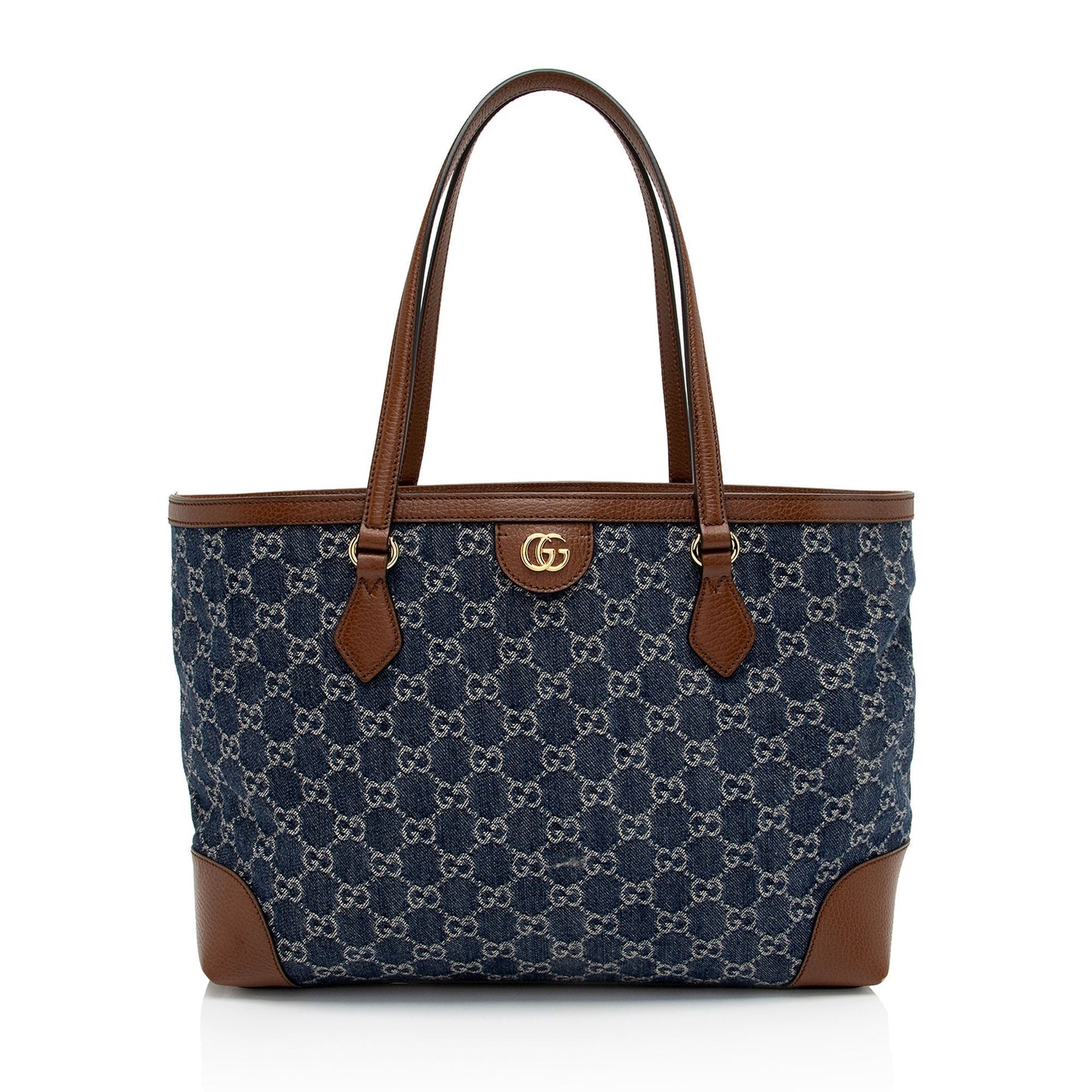 Gucci GG Denim Ophidia Medium Tote (SHF-mPOLzg)