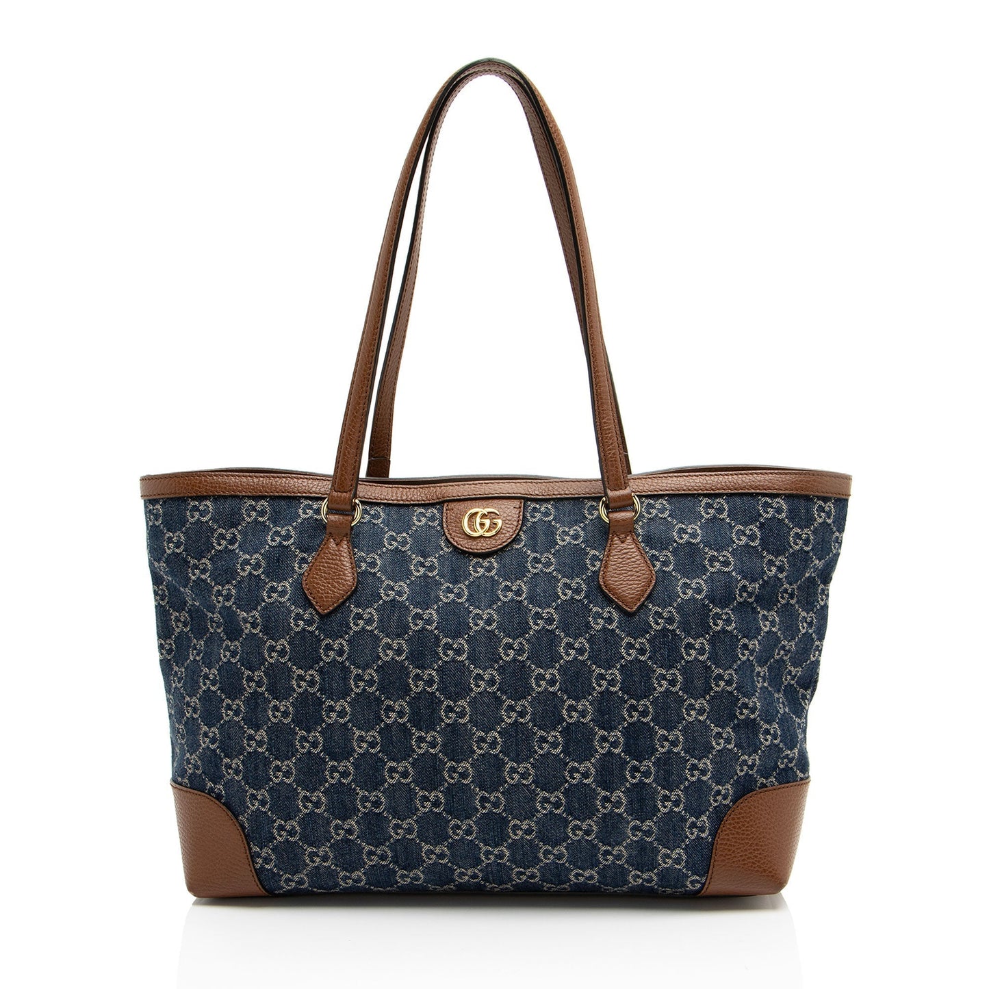 Gucci GG Denim Ophidia Medium Tote (SHF-eW1J5L)
