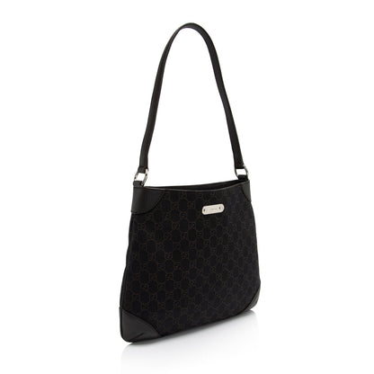 Gucci GG Denim Shoulder Bag (SHF-mP1GGZ)