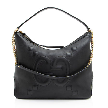 Gucci Jumbo GG Embossed Calfskin Apollo Large Shoulder Bag