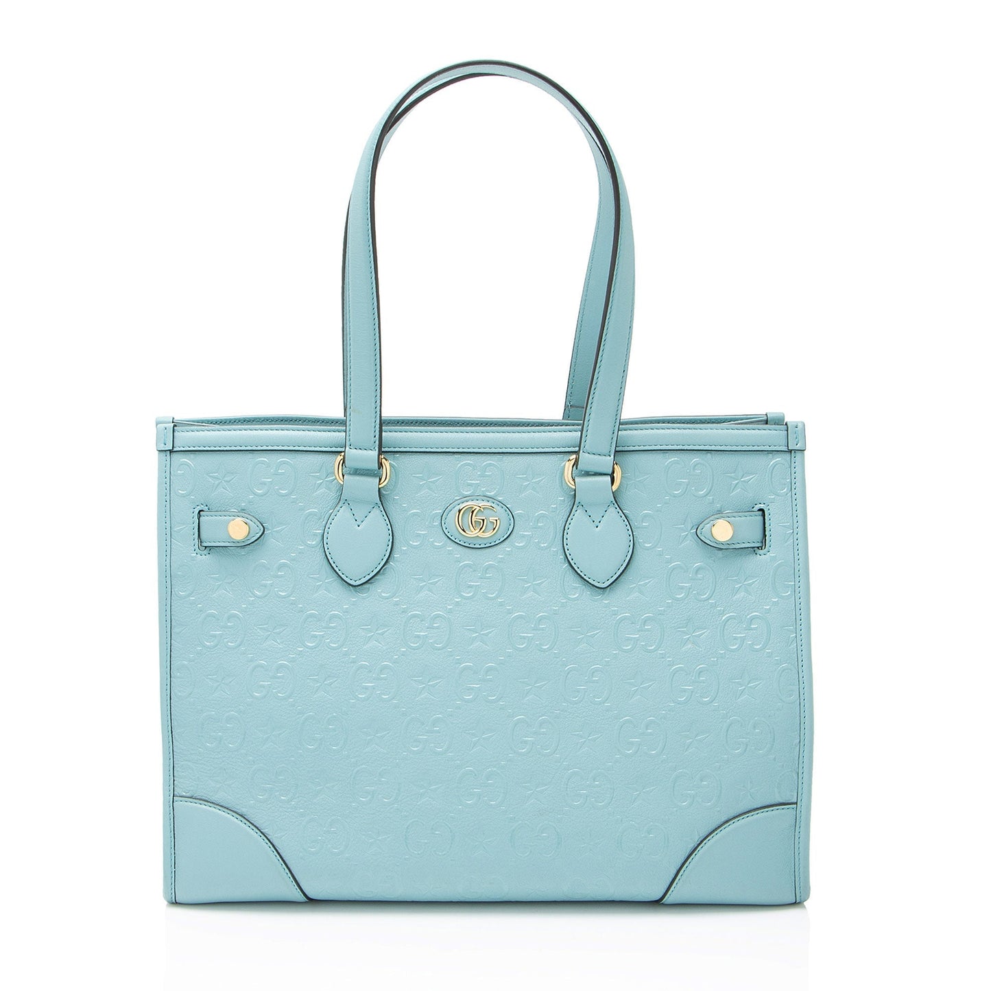 Gucci GG Leather Star Medium Tote