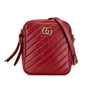 Gucci GG Marmont Leather Matelasse Double Zip Crossbody