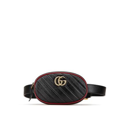 Gucci GG Marmont Leather Matelasse Torchon Belt Bag
