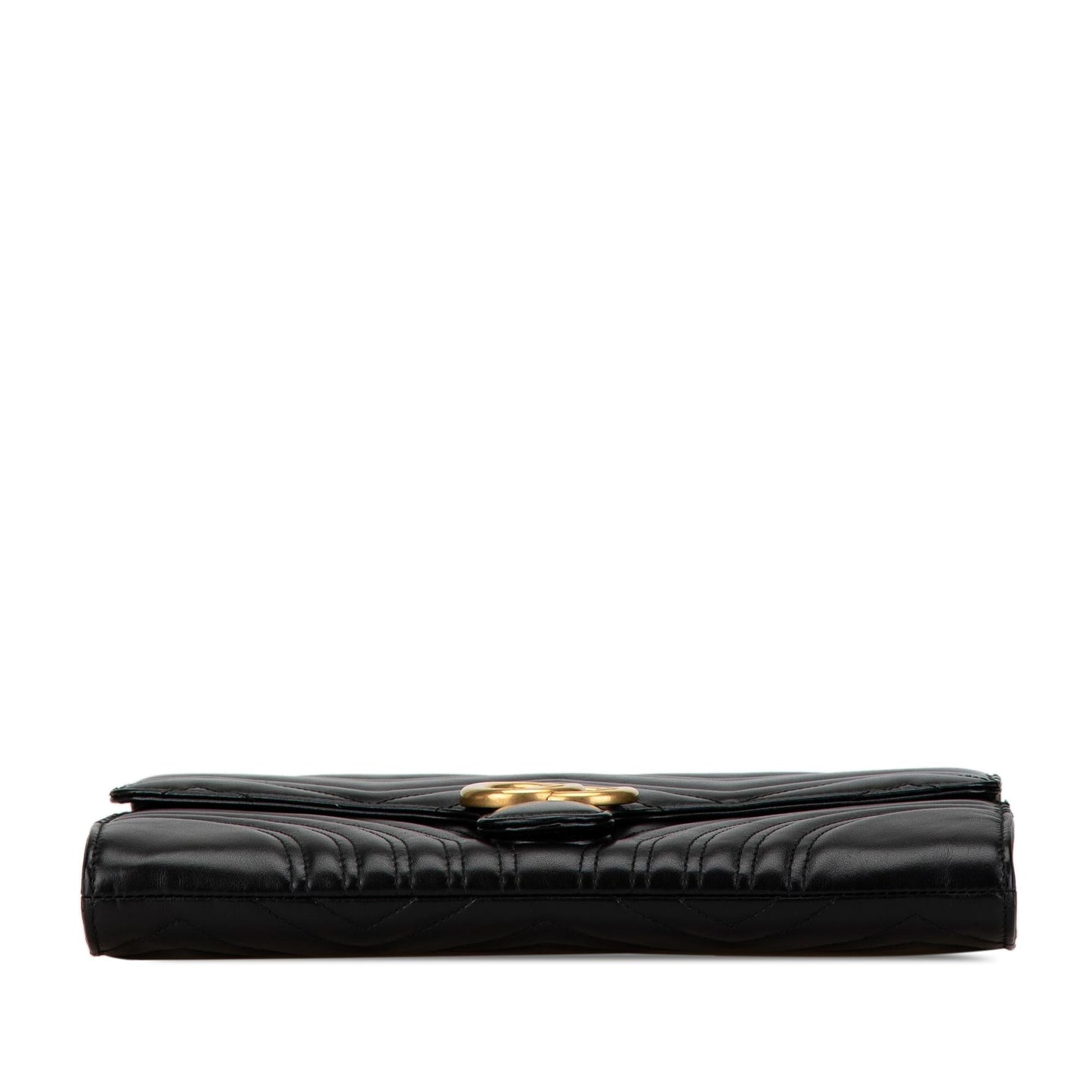Gucci GG Marmont Matelasse Flap Leather Clutch (SHG-WIIc7g)