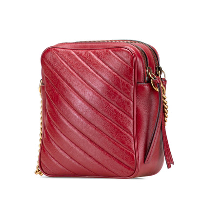 Gucci GG Marmont Matelasse Leather Double Zip Crossbody