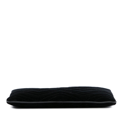 Gucci GG Marmont Matelasse Velvet Clutch