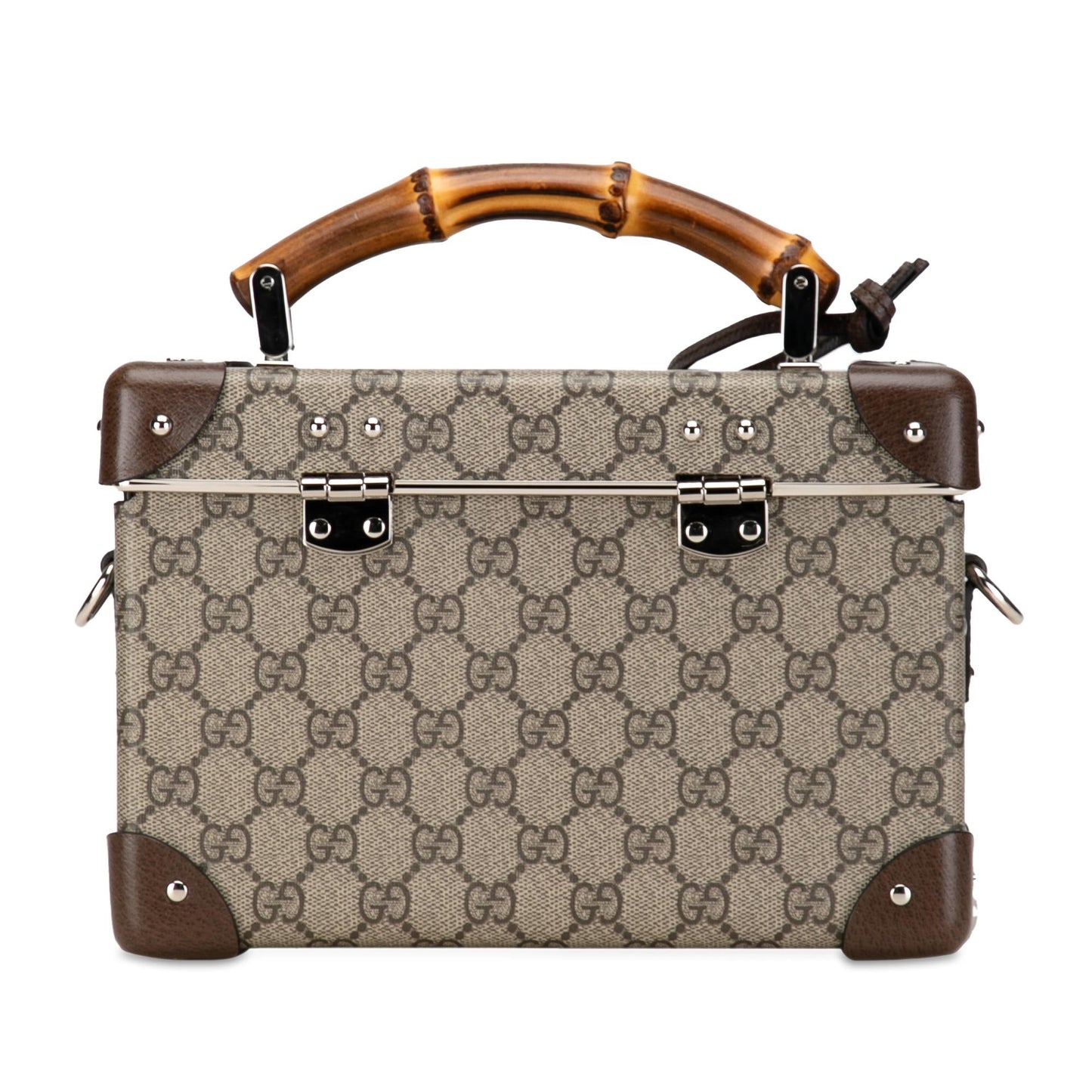 Gucci GG Supreme Bamboo Vanity Bag (SHG-407Dy5)