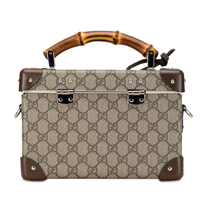 Gucci GG Supreme Bamboo Vanity Bag (SHG-407Dy5)