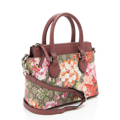 Gucci GG Supreme Blooms Mini Zip Tote