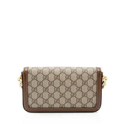 Gucci GG Supreme Chain Horsebit 1955 Small Shoulder Bag