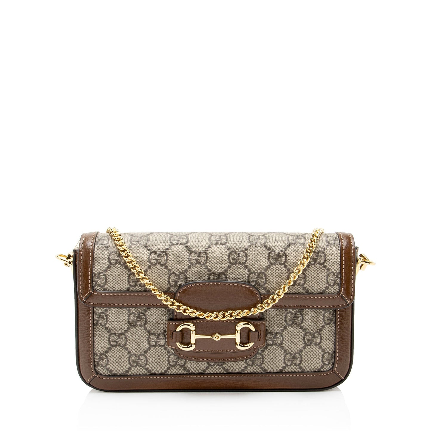 Gucci GG Supreme Chain Horsebit 1955 Small Shoulder Bag