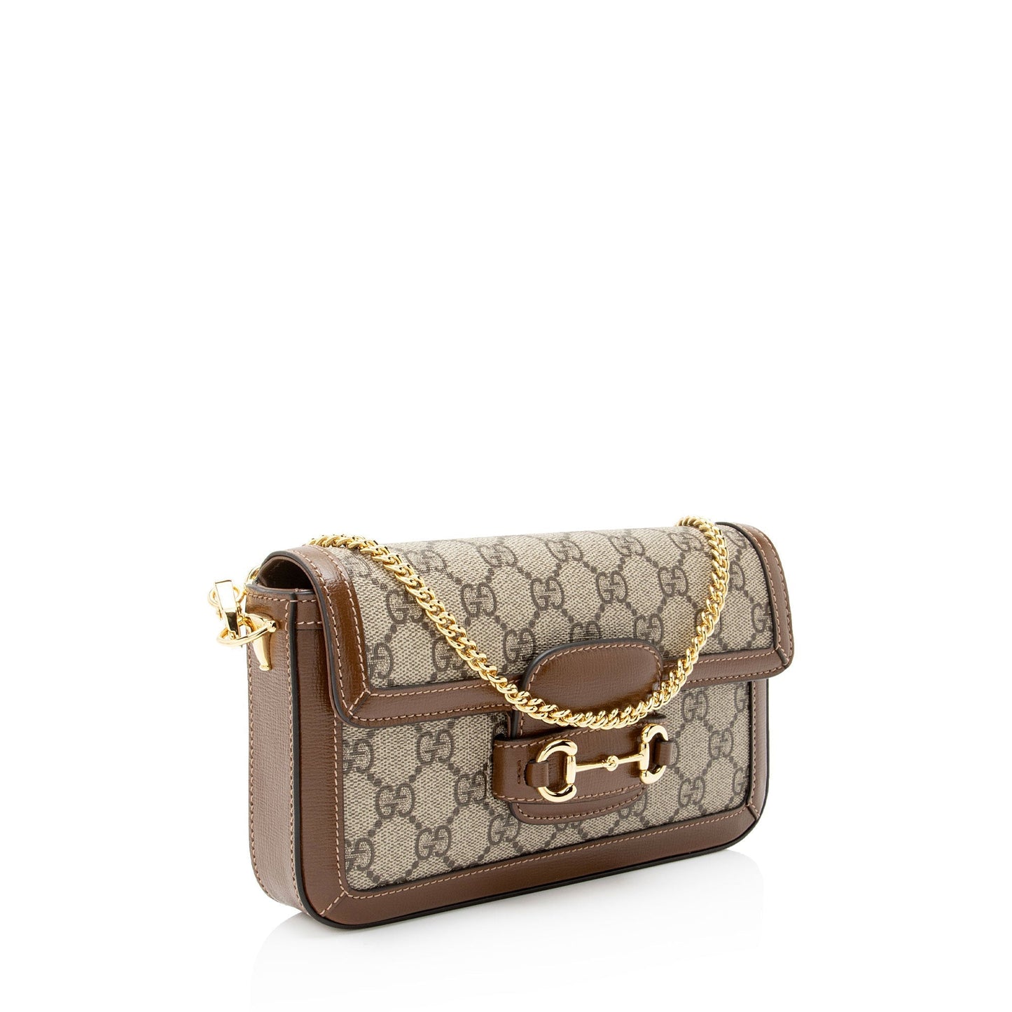 Gucci GG Supreme Chain Horsebit 1955 Small Shoulder Bag
