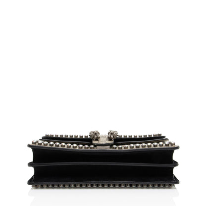 Gucci GG Supreme Crystal Studded Dionysus Medium Shoulder Bag