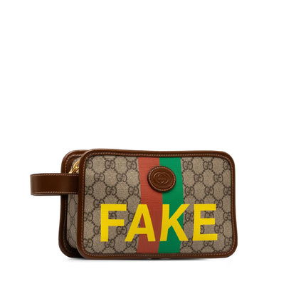 Gucci GG Supreme Fake/Not Cosmetic Pouch (SHG-01e )