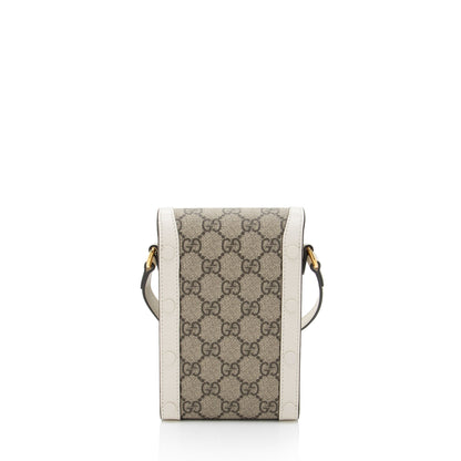 Gucci GG Supreme Horsebit 1955 Vertical Mini Shoulder Bag (SHF-eO3rqs)