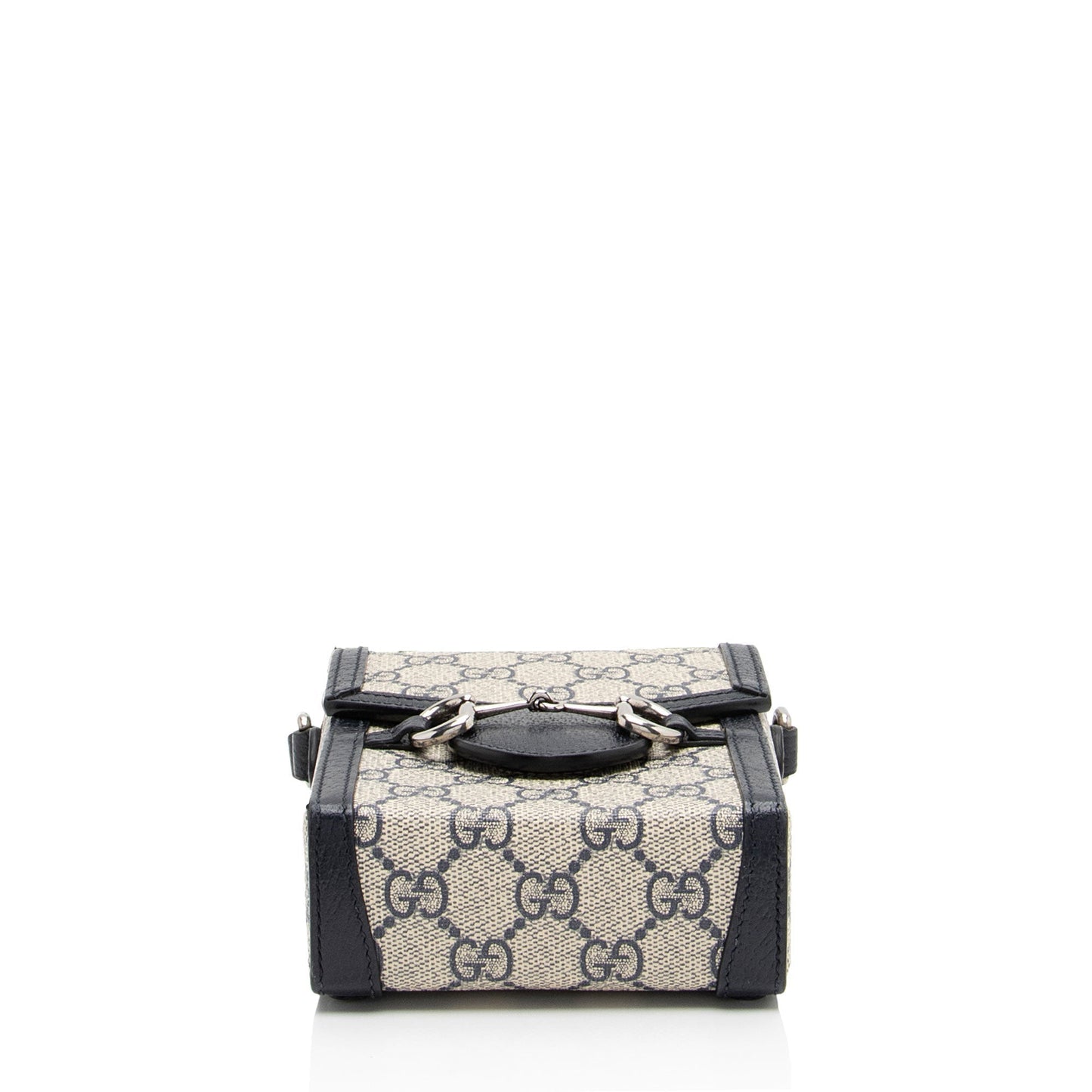 Gucci GG Supreme Horsebit 1955 Vertical Mini Shoulder Bag (SHF-QFKbub)