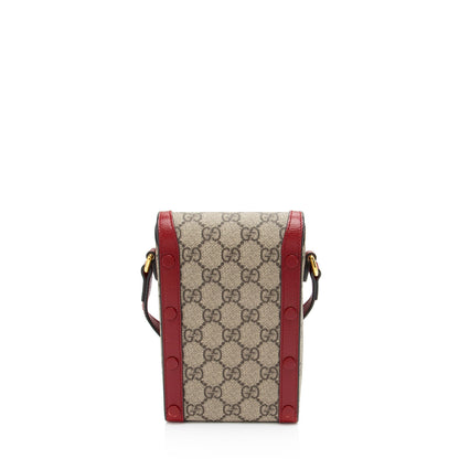 Gucci GG Supreme Horsebit 1955 Vertical Mini Shoulder Bag (SHF-ue12O9)