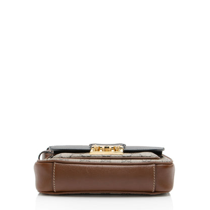 Gucci GG Supreme Leather Padlock Mini Crossbody