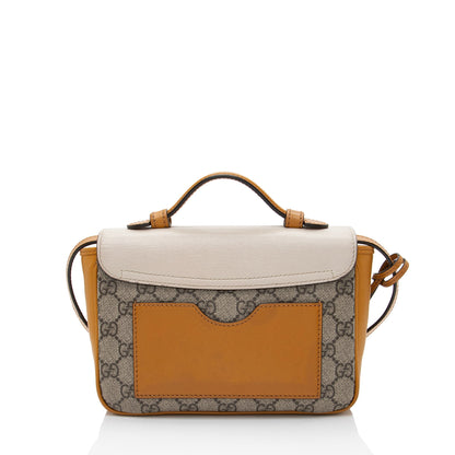 Gucci GG Supreme Leather Padlock Mini Crossbody