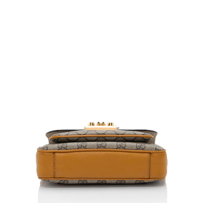 Gucci GG Supreme Leather Padlock Mini Crossbody