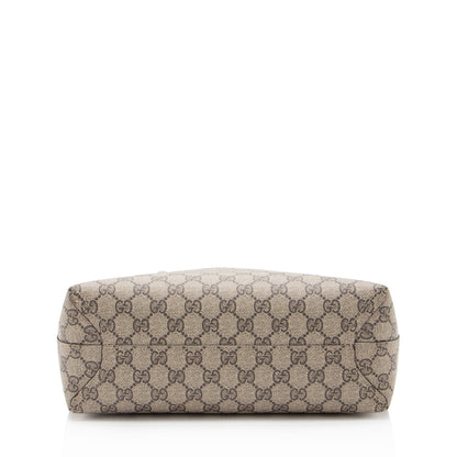 Gucci GG Supreme Leather Reversible Small Tote (SHF-zpwKGA)