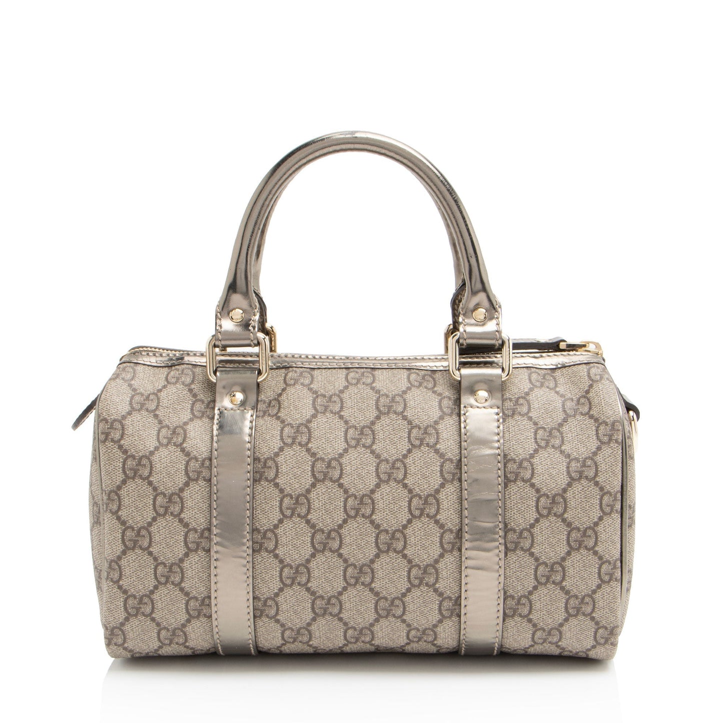 Gucci GG Supreme Metallic Leather Joy Small Boston Bag