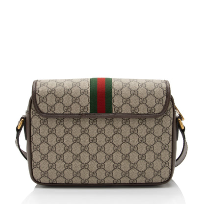 Gucci GG Supreme Ophidia Web Flap Medium Messenger