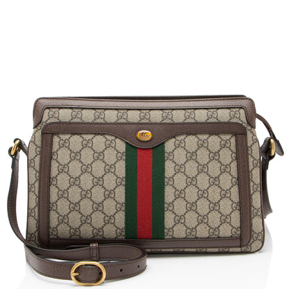 Gucci GG Supreme Ophidia Gusset Medium Crossbody