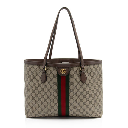 Gucci GG Supreme Ophidia Medium Shopping Tote (SHF-3ip67H)