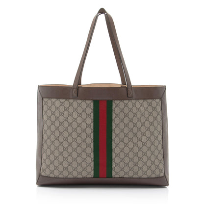 Gucci GG Supreme Ophidia Medium Soft Tote (SHF-TCntMN)