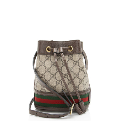 Gucci GG Supreme Ophidia Mini Bucket Bag (SHF-k7zhKJ)