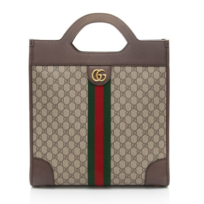 Gucci GG Supreme Ophidia Open Handle Tote