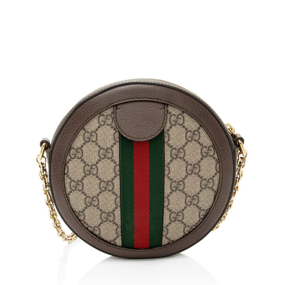 Gucci GG Supreme Ophidia Round Mini Shoulder Bag