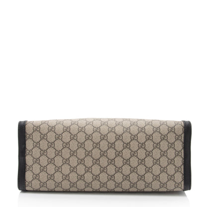 Gucci GG Supreme Padlock Chain Medium Shoulder Bag (SHF-cqPKOC)