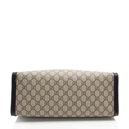 Gucci GG Supreme Padlock Chain Medium Shoulder Bag (SHF-q4e2Rg)