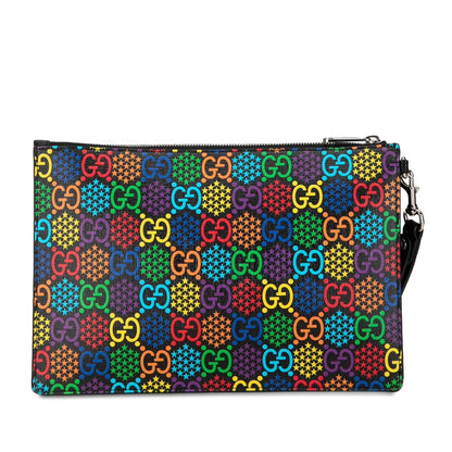 Gucci GG Supreme Psychedelic Zip Clutch (SHG-BbyHzE)