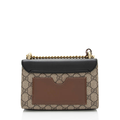 Gucci GG Supreme Small Padlock Shoulder Bag