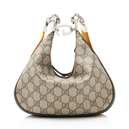 Gucci GG Supreme Web Attache Small Shoulder Bag
