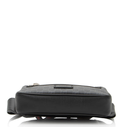 Gucci GG Supreme Web Zip Belt Bag (SHF-52MZPp)