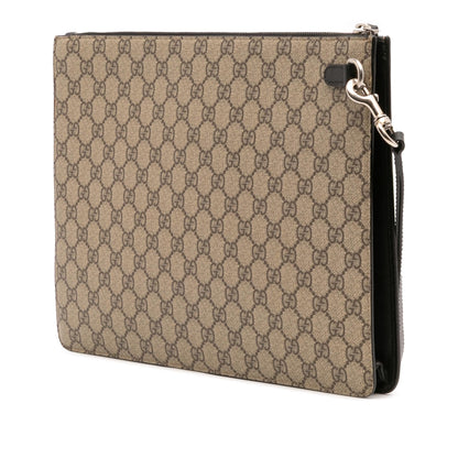 Gucci GG Supreme Web Clutch