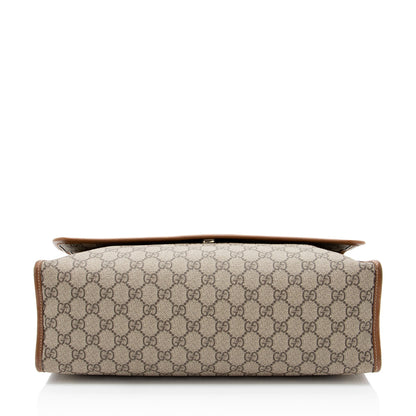 Gucci GG Supreme Web Flap Medium Messenger