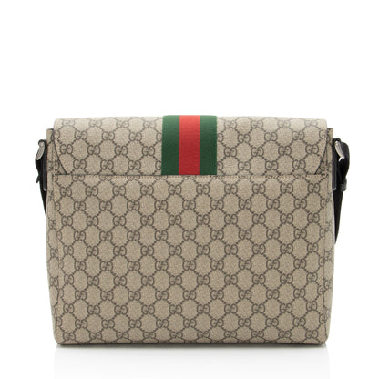 Gucci GG Supreme Web Flap Messenger