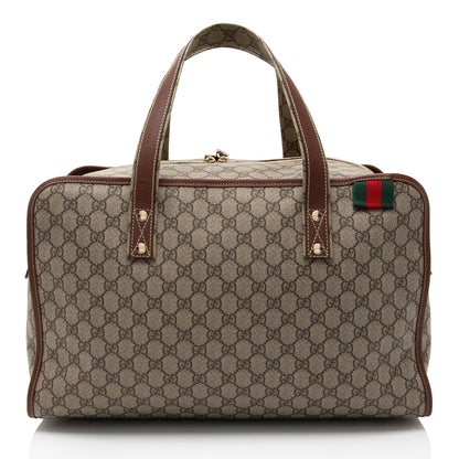 Gucci GG Supreme Web Loop Medium Duffle Bag (SHF-YShwwJ)