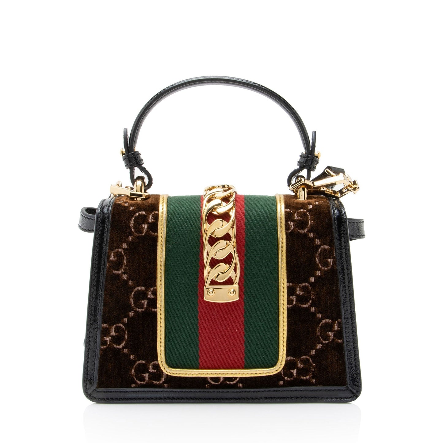 Gucci GG Velvet Sylvie Mini Top Handle