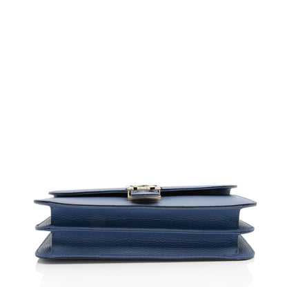 Gucci Grained Calfskin Interlocking G Medium Shoulder Bag (SHF-EgvU23)