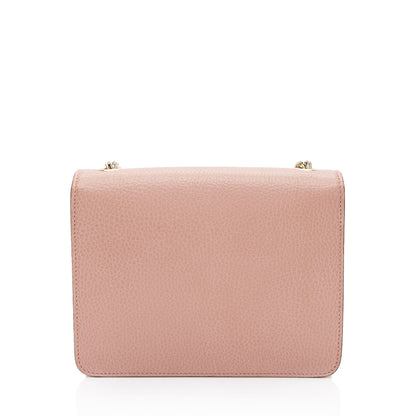 Gucci Grained Calfskin Interlocking G Small Shoulder Bag (SHF-eMNjXX)
