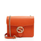 Gucci Grained Calfskin Interlocking G Small Shoulder Bag