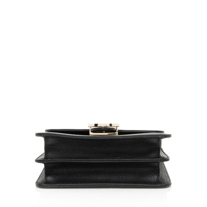 Gucci Grained Calfskin Interlocking G Small Shoulder Bag